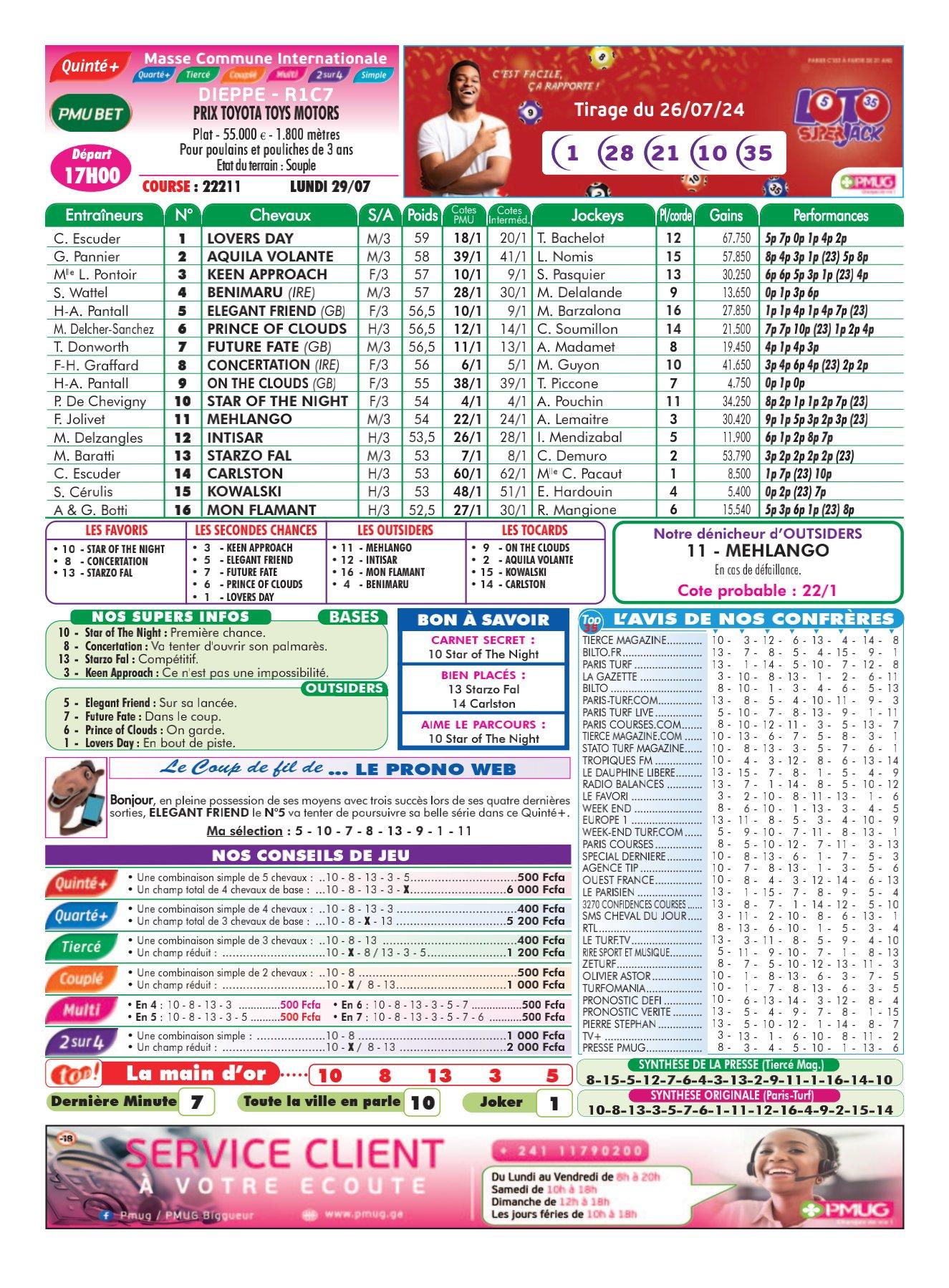 Programmes du lundi 29 juillet 2024 imprimerie 4