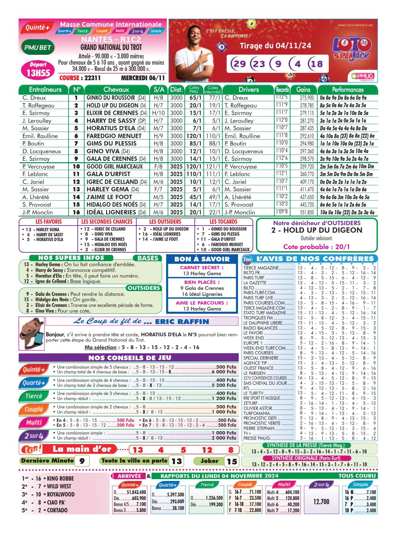 Programmes du mercredi 06 novembre 2024 imprimerie 4