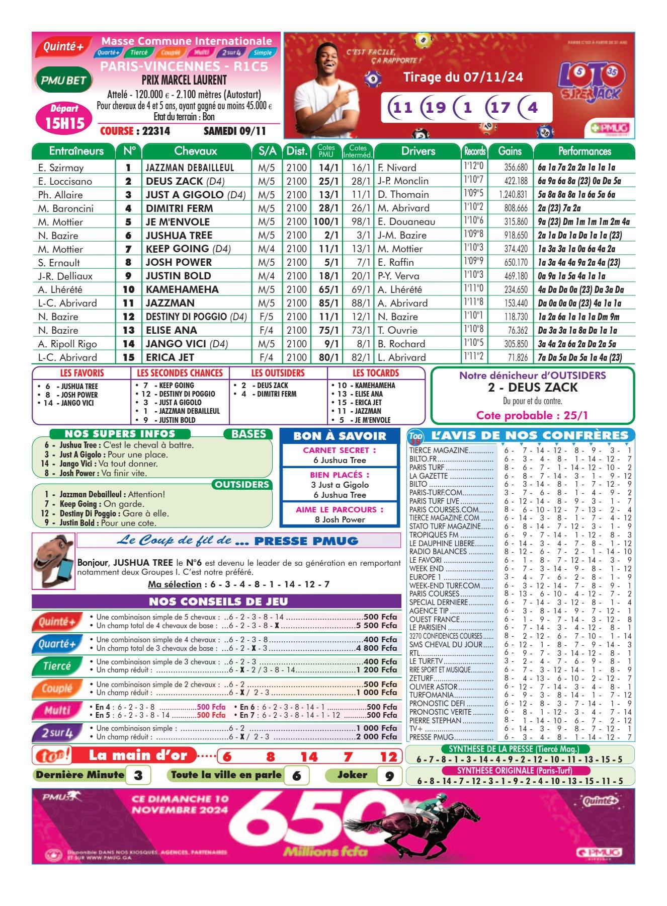 Programmes du samedi 09 novembre 2024 imprimerie 4