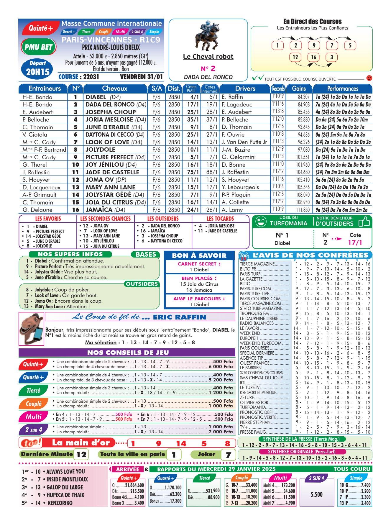 Programmes du vendredi 31 janvier 2025 4