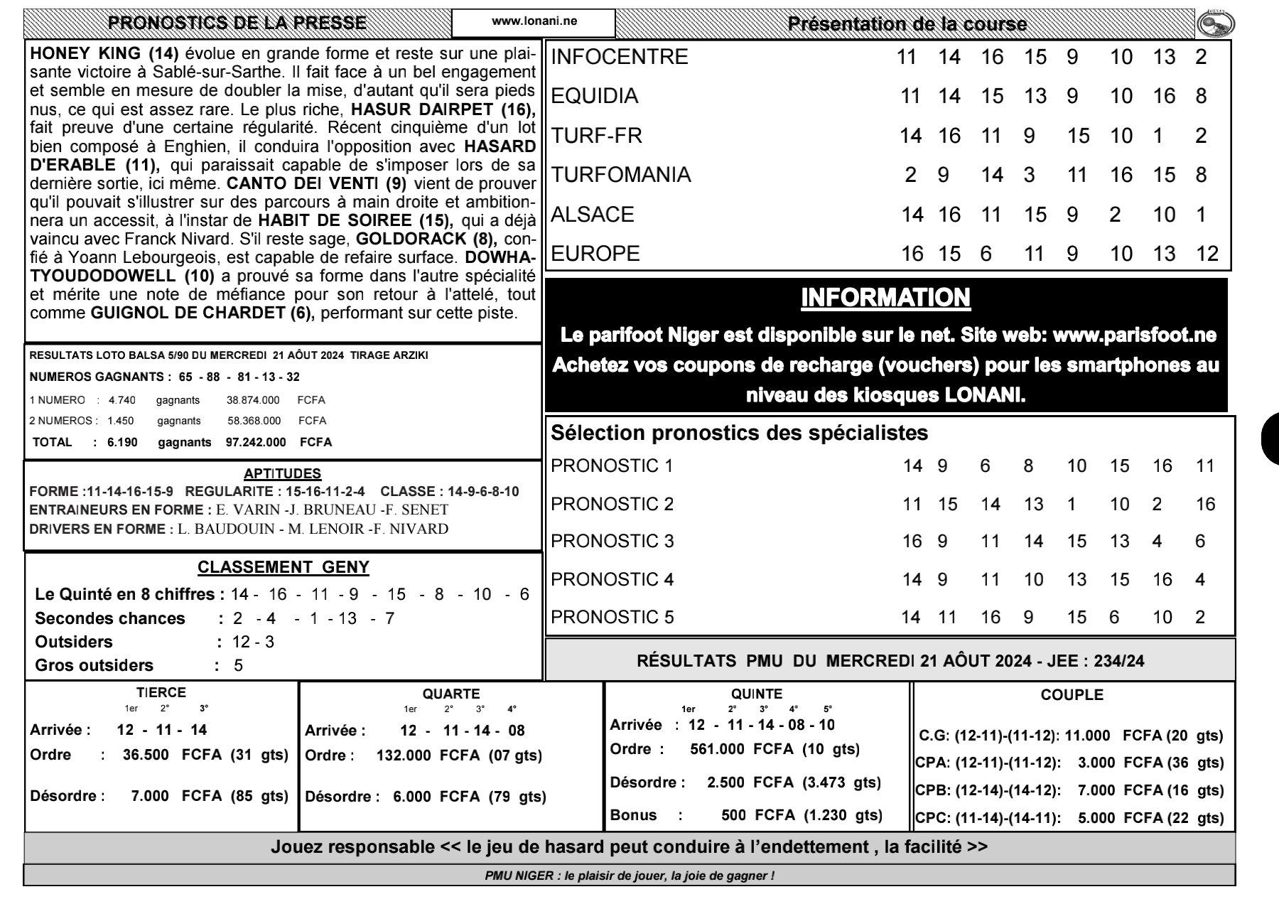 Quinte du vendredi 23 aout 2024 2 2